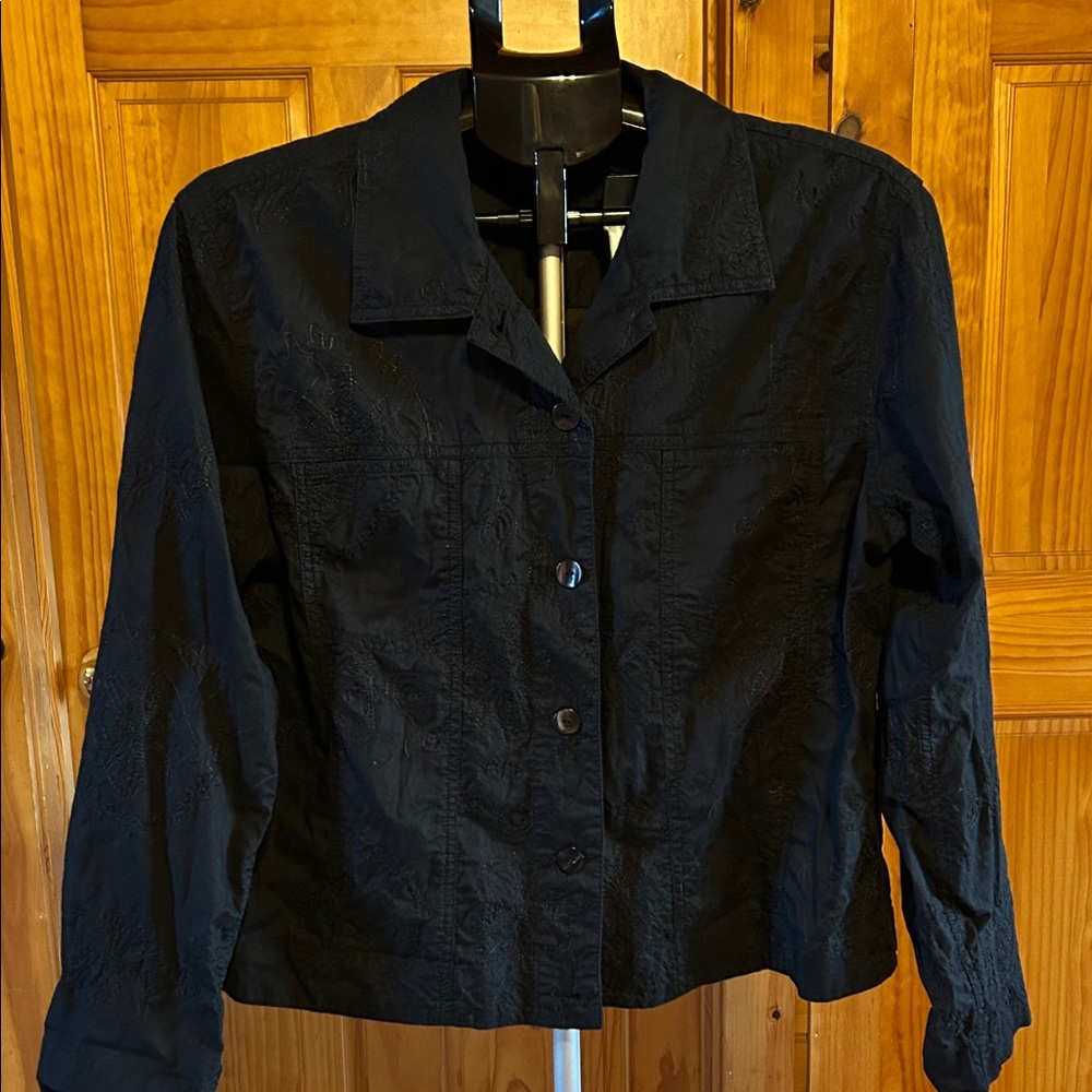 Chico's Black button down shirt